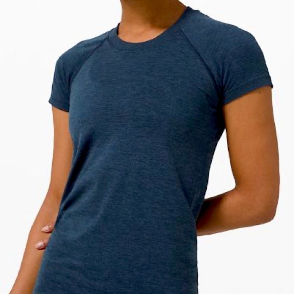 Lululemon Navy Blue Short sleeve swiftly tech